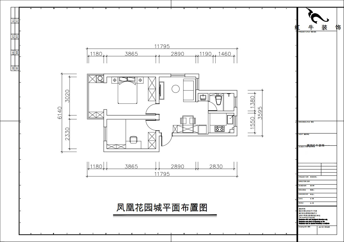 朱彦｜凤凰花园城金陵园2幢10号502室-64㎡-现代简约风格｜2室1厅1卫｜老房改造｜定制家｜全包10万｜00_02平面布置图